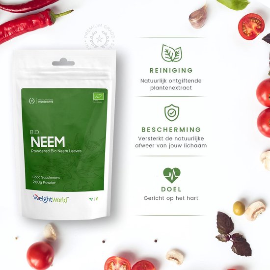 Bol Com Weightworld Neemblad Poeder Biologisch Neem Poeder 200g