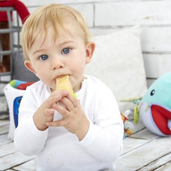 KidsMe Food Feeder Plus fruitspeen & sabbelzakje voor baby - Groen van Kidsme — afbeelding 4