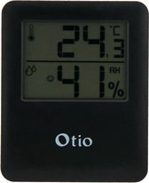 Otio Magnetische Thermometer/hygrometer Voor Binnen Zwart