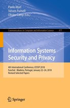 Communications in Computer and Information Science 977 - Information Systems Security and Privacy
