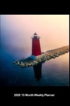 Plan On It 2020 Weekly Calendar Planner - Lonely Lighthouse In the Fog