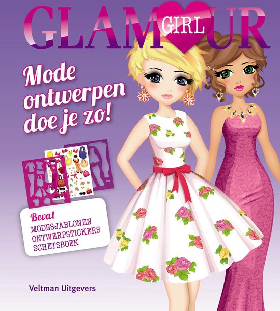 middag Decoratie Inschrijven Glamour Girl - Mode ontwerpen doe je zo! | bol.com