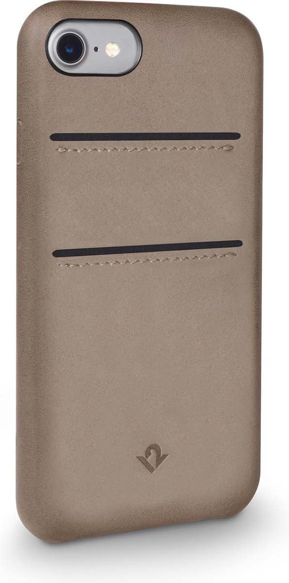 Twelve south, Ontspannen leren hoesje Geschikt voor Apple iPhone 7/8, Taupe