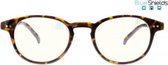 Icon Eyewear TFD003 +0.00 Boston BlueShields bril zonder sterkte - Blauw licht filter lens - Tortoise