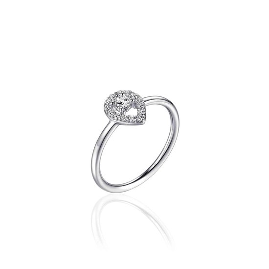 Ring Infinitois I04R004-56 - Taille 56 - Argent massif rhodié
