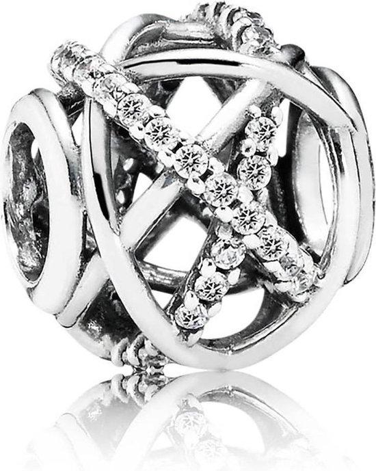 PANDORA OPENGEWERKTE BEDEL ZILVER 'GALAXY'