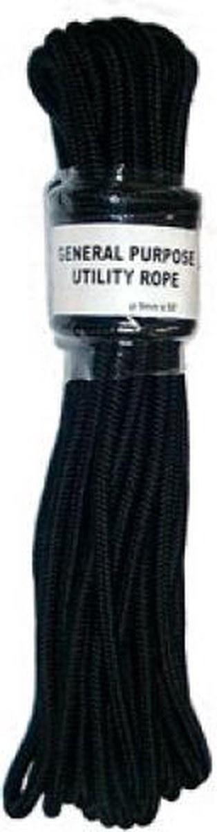 Bondage touw 9 mm dik - 15 meter - zwart