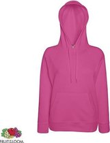 Fruit of the Loom Lady-Fit hoodie - Lightweight - Maat XXL - Kleur Fuchsia