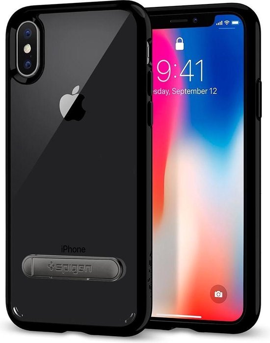 Spigen Zwart Ultra Hybrid™ S Case iPhone X bol.