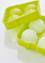 point-virgule -Silicone ijsballenvorm voor 4 ijsballen - groen - Ø 4,5cm