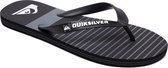 Quiksilver Molokai Tijuana Heren Slippers - Black/Black/Grey - Maat 10(43)