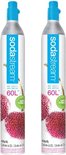 SodaStream Co2 cylinder, 60L - 2 flessen pack