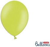 """Strong Ballonnen 23cm, Pastel Lime groen (1 zakje met 50 stuks)"""