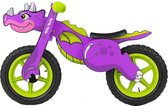 Milly Mally Loopfiets Wooden Dino - Loopfiets - Unisex - Paars;Groen - 12