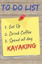 To Do List Kayaking Blank Lined Journal Notebook