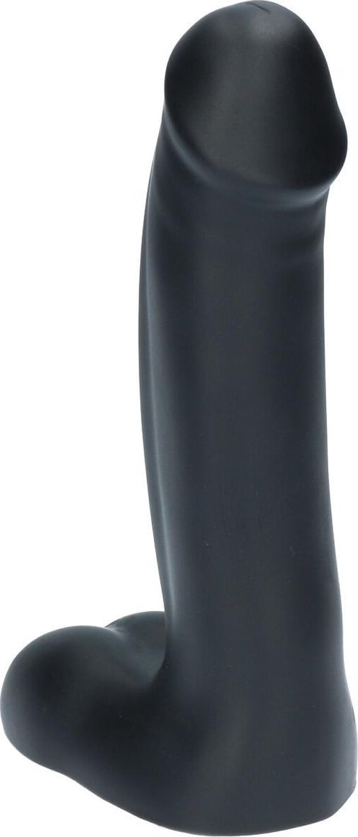 Goedkoopste Ylva & Dite - Helios - XL Siliconen dildo met balzak - Made in Holland - Zwart