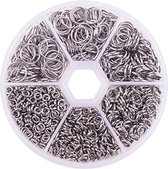 1600 stuks Open ronde ringen sieraden 4-10 mm