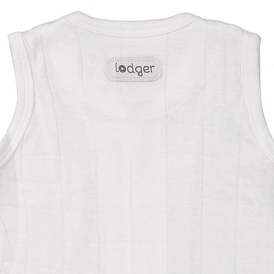 Lodger Baby slaapzak Hopper Solid Wit Mouwloos 50/62