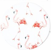 Computer - muismat tropical birds - rond - rubber - buigbaar - anti-slip - mousepad