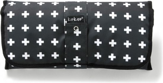 KipKep Napper Verschoonmatje - machinewasbaar - Crossy Black - KipKep