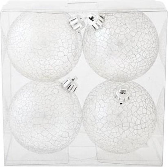 Factuur weerstand Moet 4x Transparante kunststof kerstballen 8 cm - Cirkel motief - Onbreekbare  plastic... | bol.com
