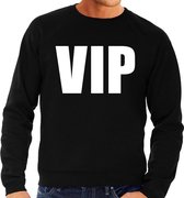 VIP tekst sweater / trui zwart voor heren S