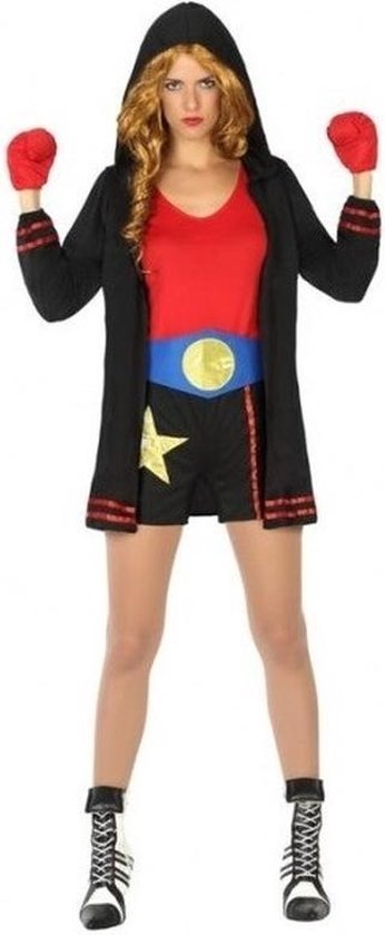 Schipbreuk kalender beton Verkleed kostuum - bokser - outfit voor dames - carnavalskleding 38/40 |  bol.com