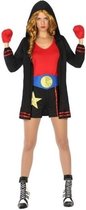 Verkleed kostuum - bokser - outfit voor dames - carnavalskleding - voordelig geprijsd M/L (38-40)