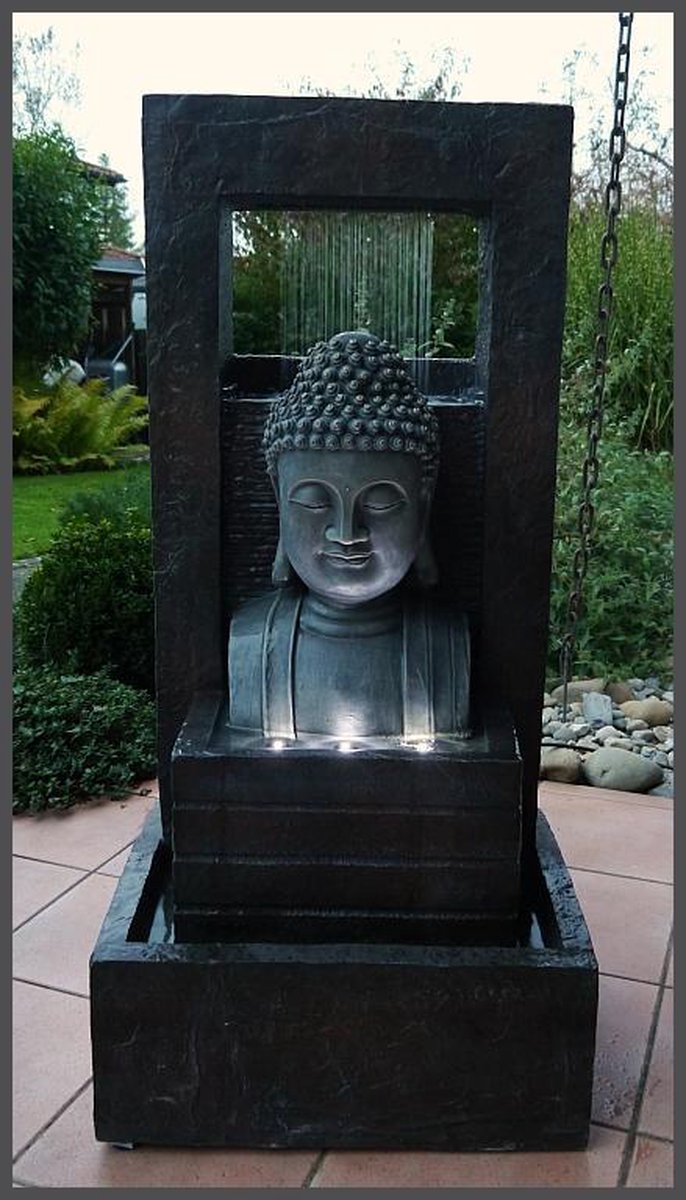 Nebu Mus Verfijning Giant Boeddha, Buddha, fontein 109cm, waterpartij, waterornament | bol.com
