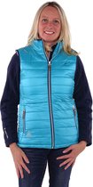 BJØRNSON BRENDY Bodywarmer Teddy Gevoerd Dames - Maat 50 - Blauw Aqua