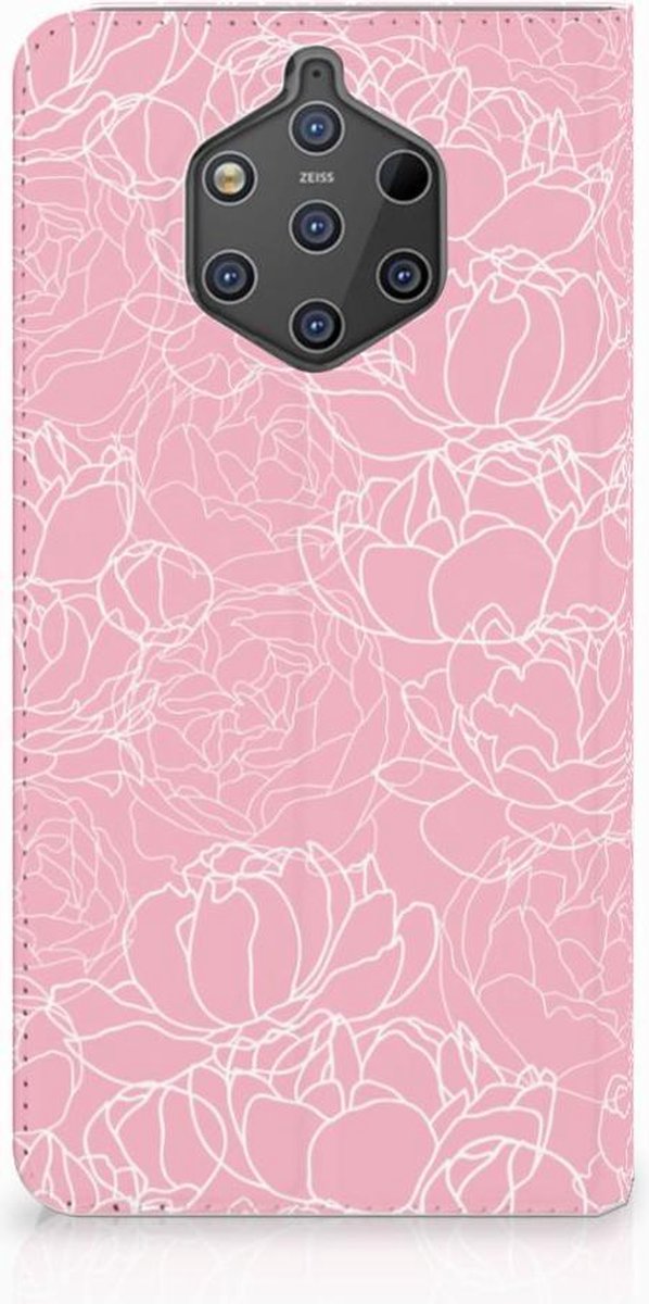 Nokia 9 PureView Smart Cover White Flowers