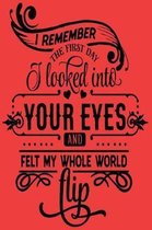 I remember the first time I looked into your eyes and felt my whole world flip