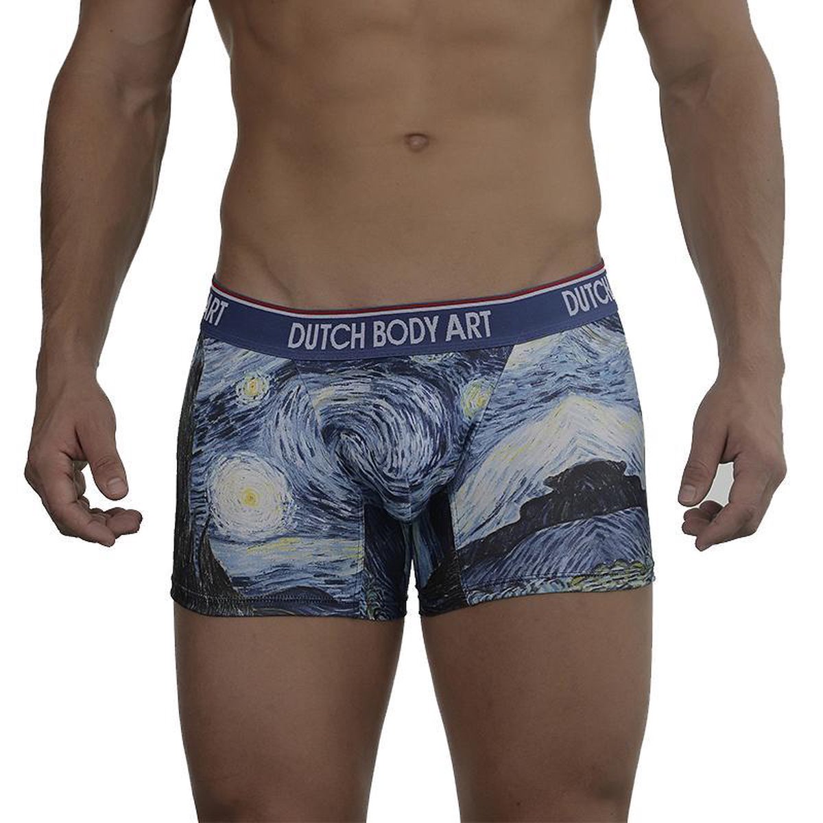 Boxershort - Dutch Body Art - Schilderij Van Gogh - The Starry Night - Maat M
