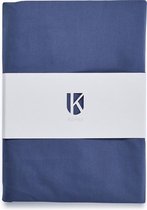 Kepri Hoeslaken - Eenpersoons - Percale Katoen - Stone Blue - Duurzaam - 400TC - 90 x 200 cm