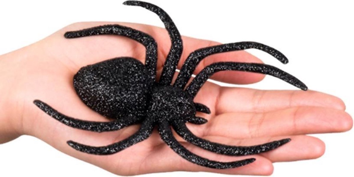 CD-Lot De 100 Araignées Effrayantes Réalistes En Plastique Noir Pour