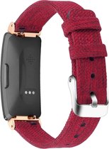 SmartphoneClip® Jeans Rood Small Bandje geschikt voor Fitbit Inspire (HR, 2)