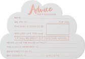 Advies kaartjes - Hello World (10 stuks) - Babyshower spelletje