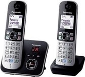 Panasonic KX-TG6822 - Duo DECT telefoon - Antwoordapparaat - Zwart/Zilver