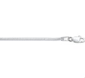 Zilveren Collier slang achtzijdig 1 1002393 42 cm
