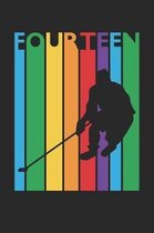 Hockey Notebook for 14 Year Old Boys and Girls - Colorful Hockey Journal - 14th Birthday Gift for Hockey Player Diary