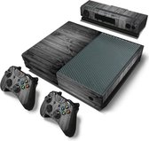 Xbox One Sticker | Xbox One Console Skin | Grey Wood | Xbox One Grijs Hout Skin Sticker | Console Skin + 2 Controller Skins