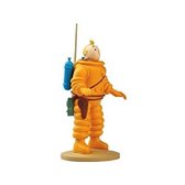 Figurine en résine Tintin en astronaute (+/- 12cm)