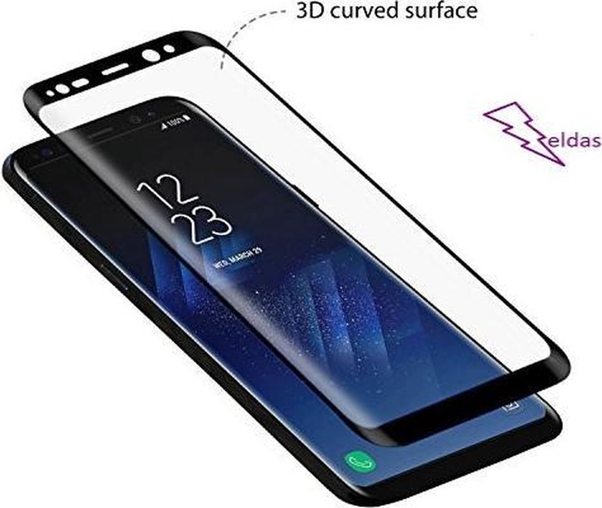 Samsung Note 8 Glazen screenprotector Samsung Galaxy 3D