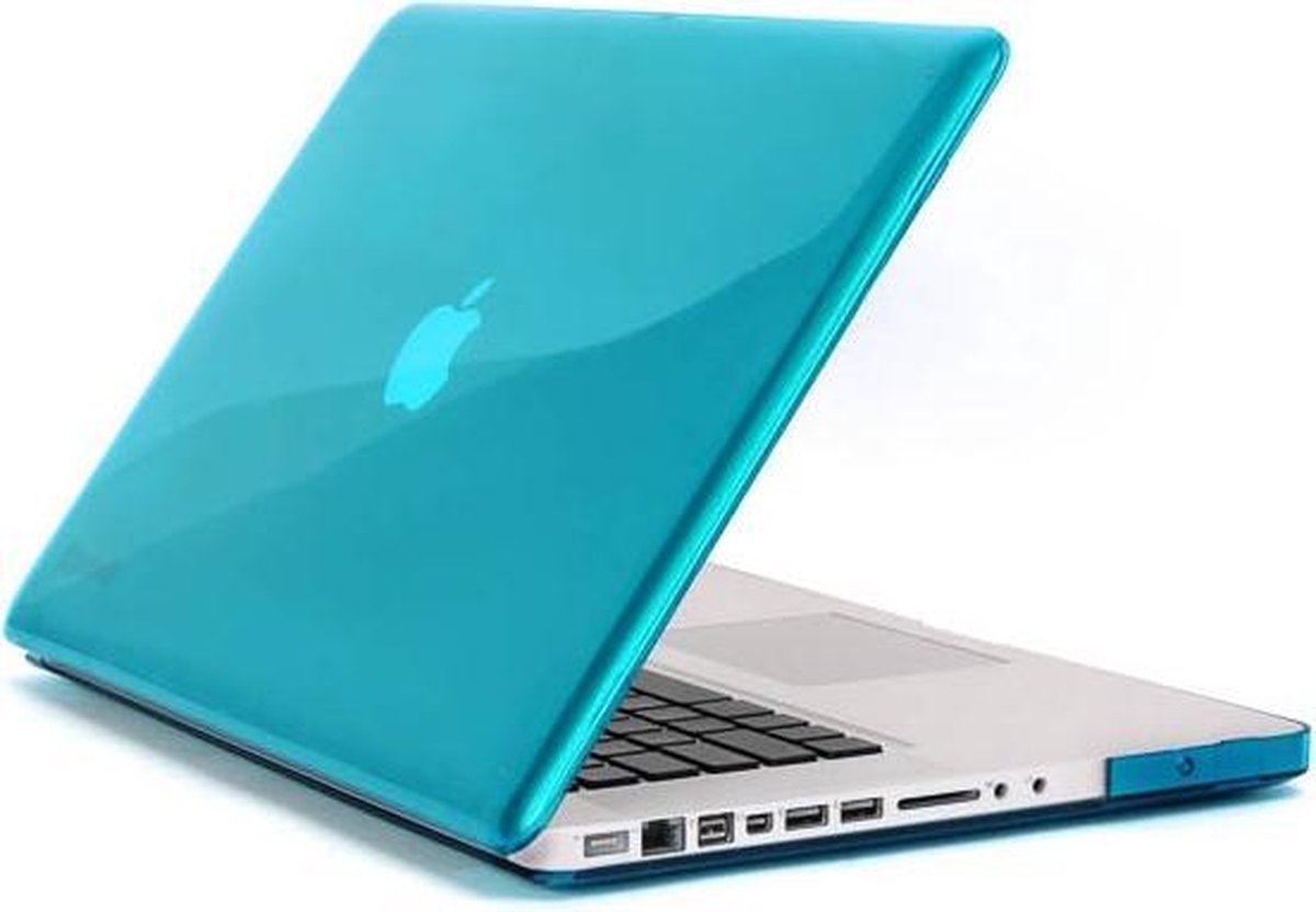 Qatrixx Macbook Pro 15 inch Hard Case Cover Laptop Hoes Aqua Turquoise Blauw