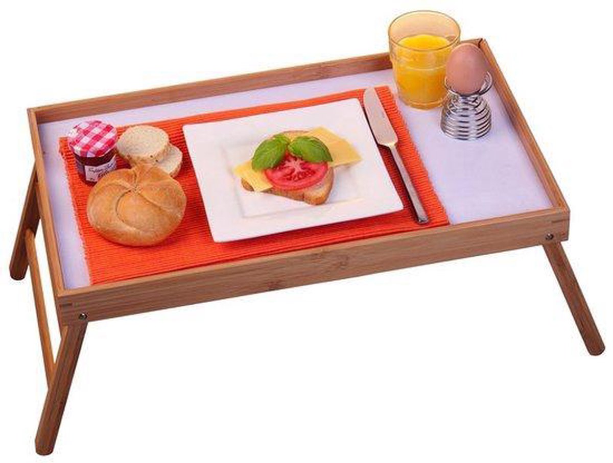 Plateau de lit Table de lit en Bambou Pieds Pliables Servant de Plateau de  Petit déjeuner comme Table d'appoint Table à Genoux Facile d'entretien et  Lavable (50x30x26) : : Cuisine et Maison