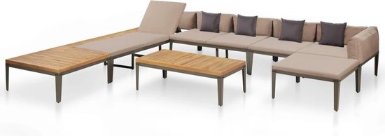 Luxe Tuin Loungeset Massief Acacia hout 22-delig MET Tafel / Lounge set  tuin / Relax... | bol.com