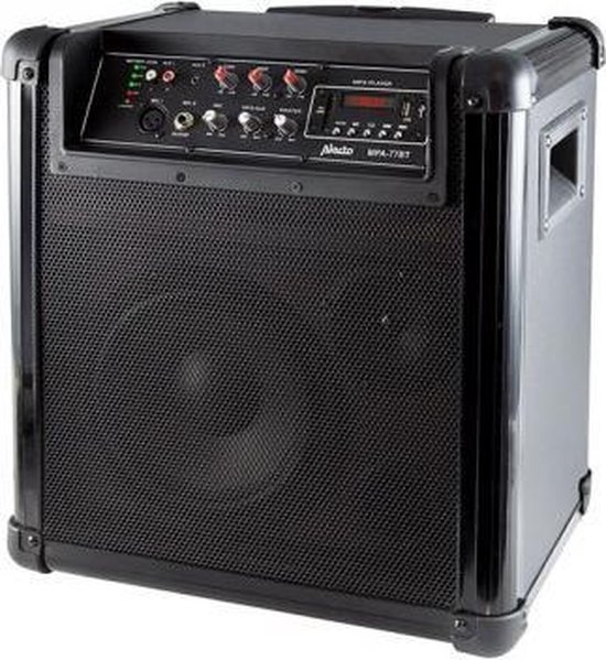 Alecto MPA-77 Mobiele party speaker - Karaoke Set - Met Bluetooth USB SD