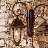 LOBERON Wandlamp voor buiten Herrère donkerbruin