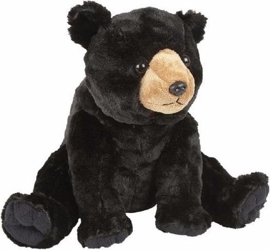 Pluche zwarte beer knuffel 30 cm | bol.com