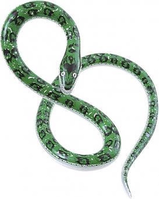 Opblaasbare groene slang 152 cm